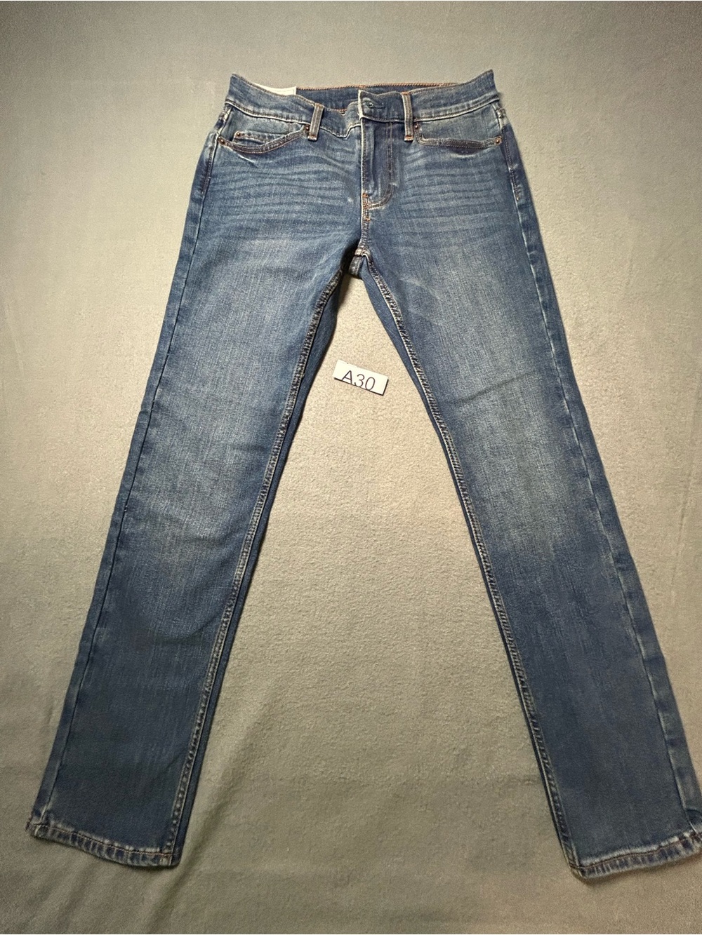 Abercrombie & Fitch Medium Blue Slim Straight Jeans